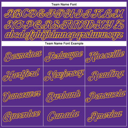Custom Women's Purple Purple-Gold V-Neck Cropped Baseball Jersey - Sky-Custom