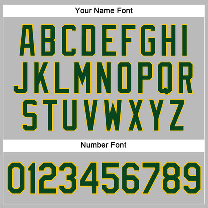 Custom Women's Gray Green-Gold V-Neck Cropped Baseball Jersey - Sky-Custom