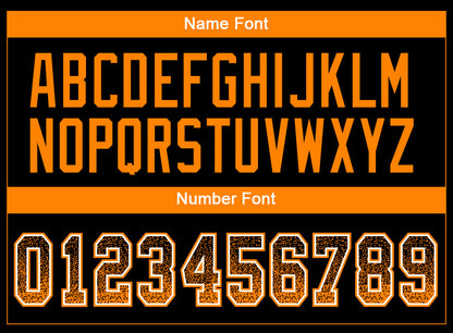 Custom Black Bay Orange-White Mesh Drift Fashion Football Jersey - Sky-Custom