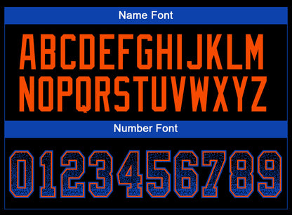 Custom Black Thunder Blue-Orange Mesh Drift Fashion Football Jersey - Sky-Custom