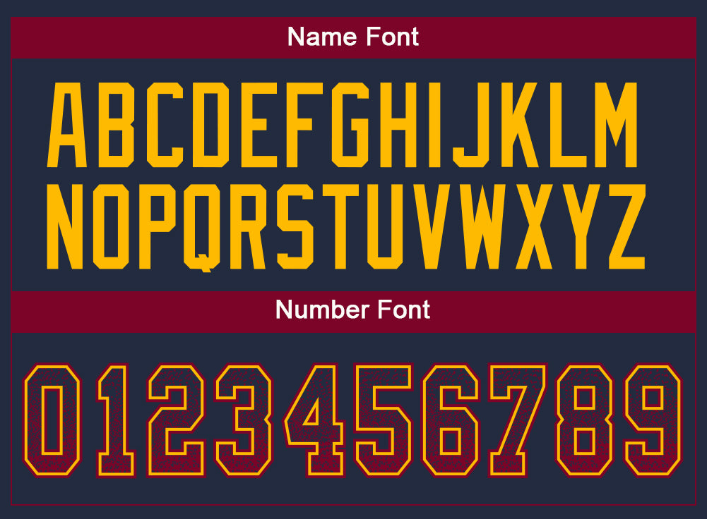 Custom Navy Maroon-Gold Mesh Drift Fashion Football Jersey - Sky-Custom
