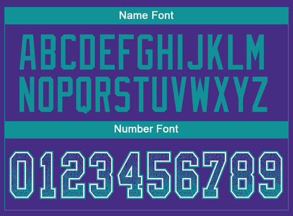 Custom Purple Teal-White Mesh Drift Fashion Football Jersey - Sky-Custom