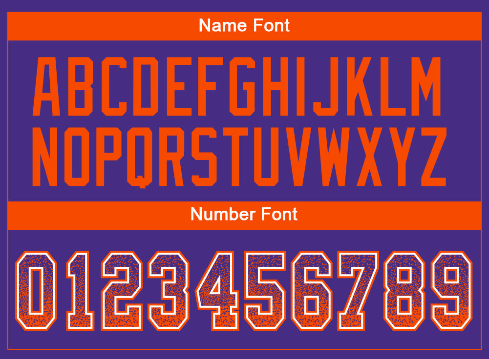 Custom Purple Orange-White Mesh Drift Fashion Football Jersey - Sky-Custom