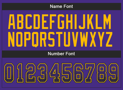 Custom Purple Black-Gold Mesh Drift Fashion Football Jersey - Sky-Custom