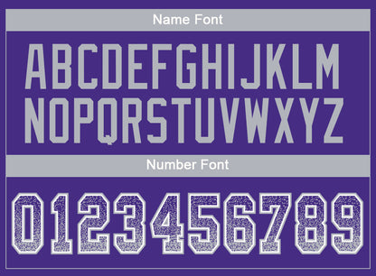 Custom Purple Gray-White Mesh Drift Fashion Football Jersey - Sky-Custom