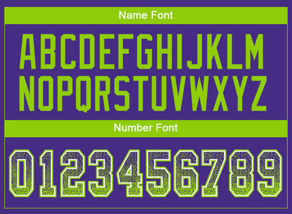 Custom Purple Neon Green-White Mesh Drift Fashion Football Jersey - Sky-Custom