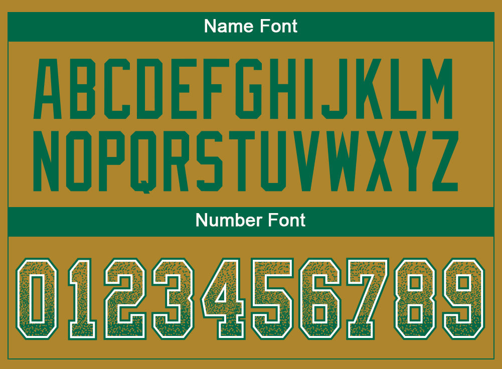 Custom Old Gold Kelly Green-White Mesh Drift Fashion Football Jersey - Sky-Custom