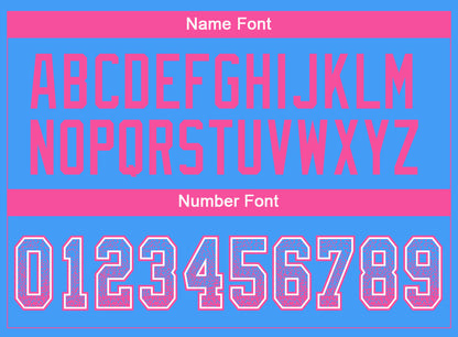Custom Powder Blue Pink-White Mesh Drift Fashion Football Jersey - Sky-Custom