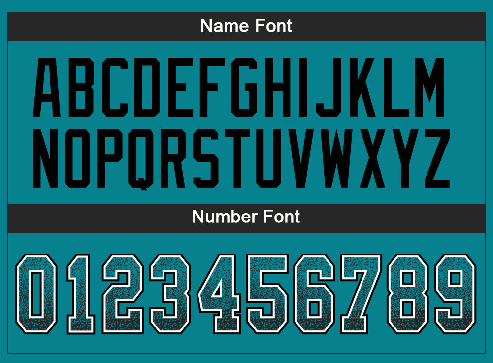 Custom Teal Black-White Mesh Drift Fashion Football Jersey - Sky-Custom