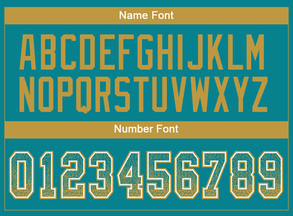 Custom Teal Old Gold-White Mesh Drift Fashion Football Jersey - Sky-Custom