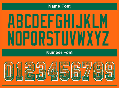 Custom Orange Kelly Green-White Mesh Drift Fashion Football Jersey - Sky-Custom