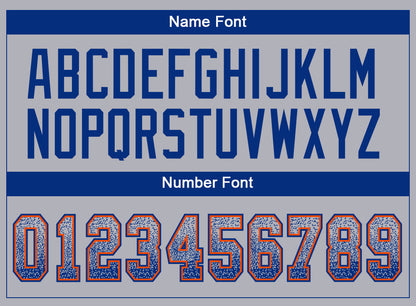 Custom Gray Royal-Orange Mesh Drift Fashion Football Jersey - Sky-Custom