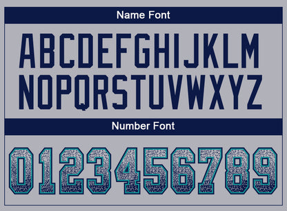 Custom Gray Navy-Teal Mesh Drift Fashion Football Jersey - Sky-Custom
