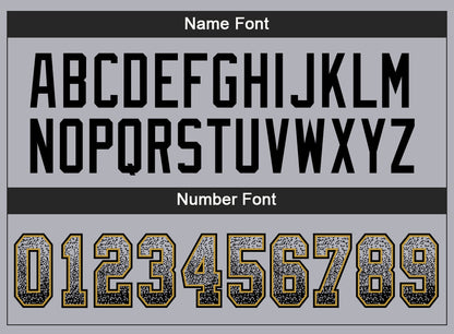 Custom Gray Black-Old Gold Mesh Drift Fashion Football Jersey - Sky-Custom
