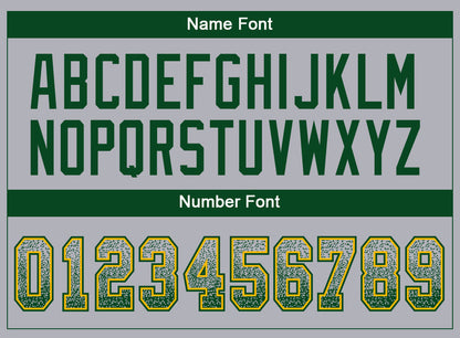 Custom Gray Green-Gold Mesh Drift Fashion Football Jersey - Sky-Custom