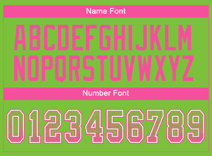 Custom Neon Green Pink-White Mesh Drift Fashion Football Jersey - Sky-Custom