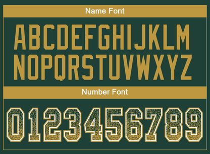 Custom Green Old Gold-White Mesh Drift Fashion Football Jersey - Sky-Custom