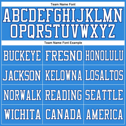 Custom Powder Blue White-Royal Mesh Authentic Football Jersey - Sky-Custom