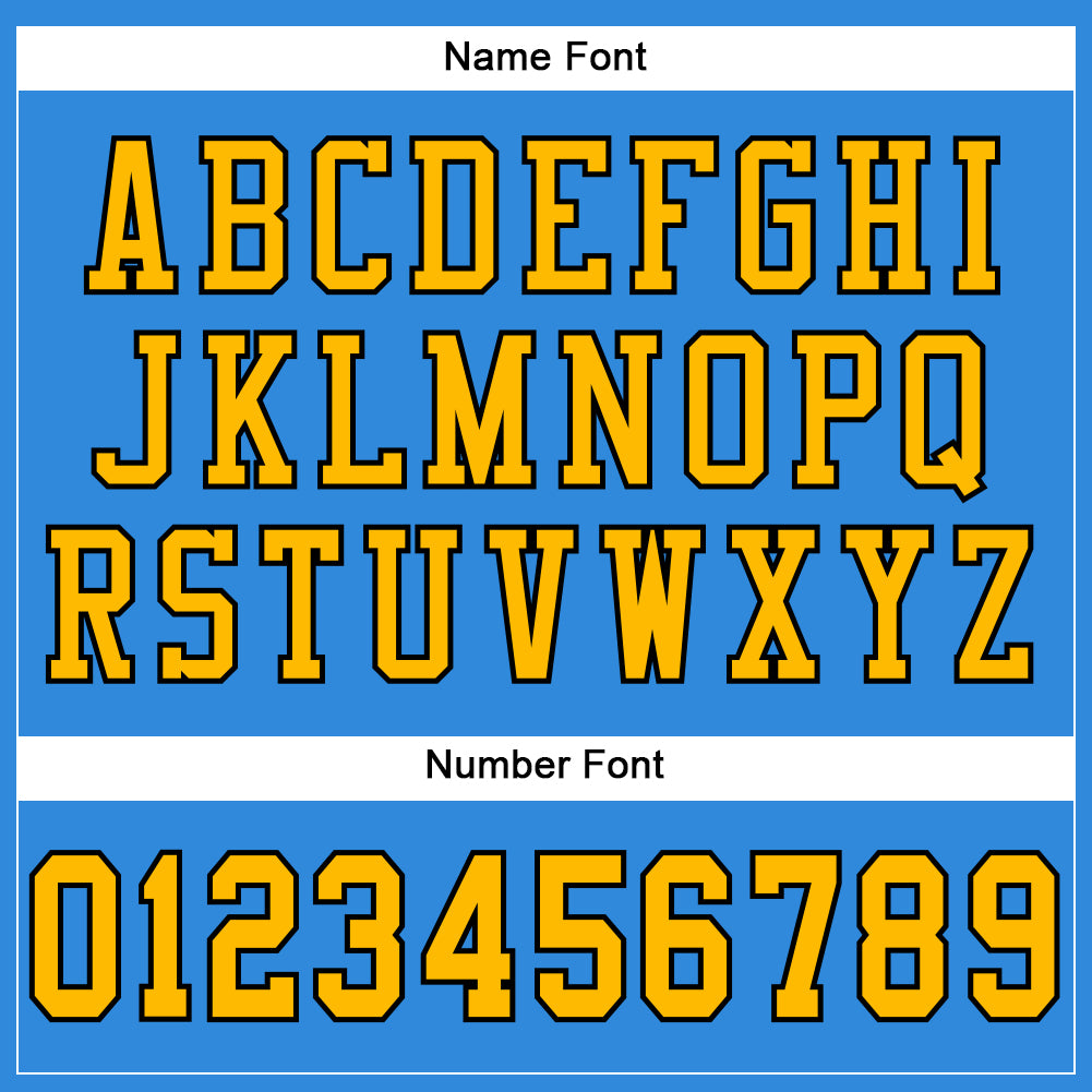 Custom Powder Blue Gold-Black Mesh Authentic Football Jersey - Sky-Custom