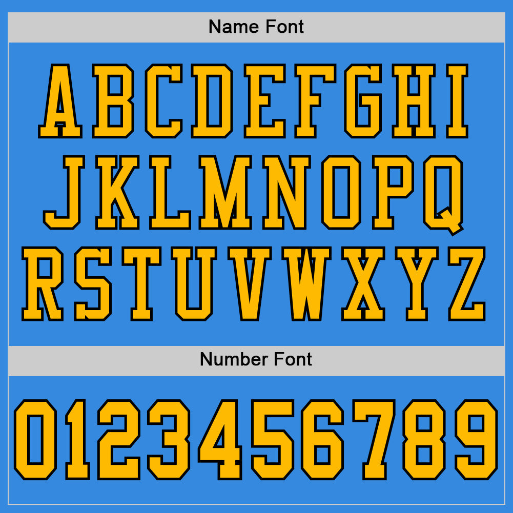 Custom Powder Blue Gold-Black Mesh Authentic Football Jersey - Sky-Custom