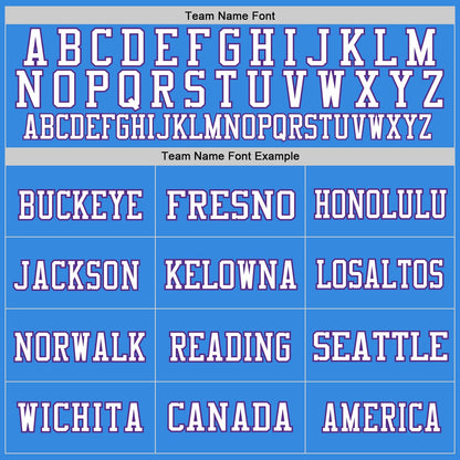 Custom Powder Blue Purple-White Mesh Authentic Football Jersey - Sky-Custom