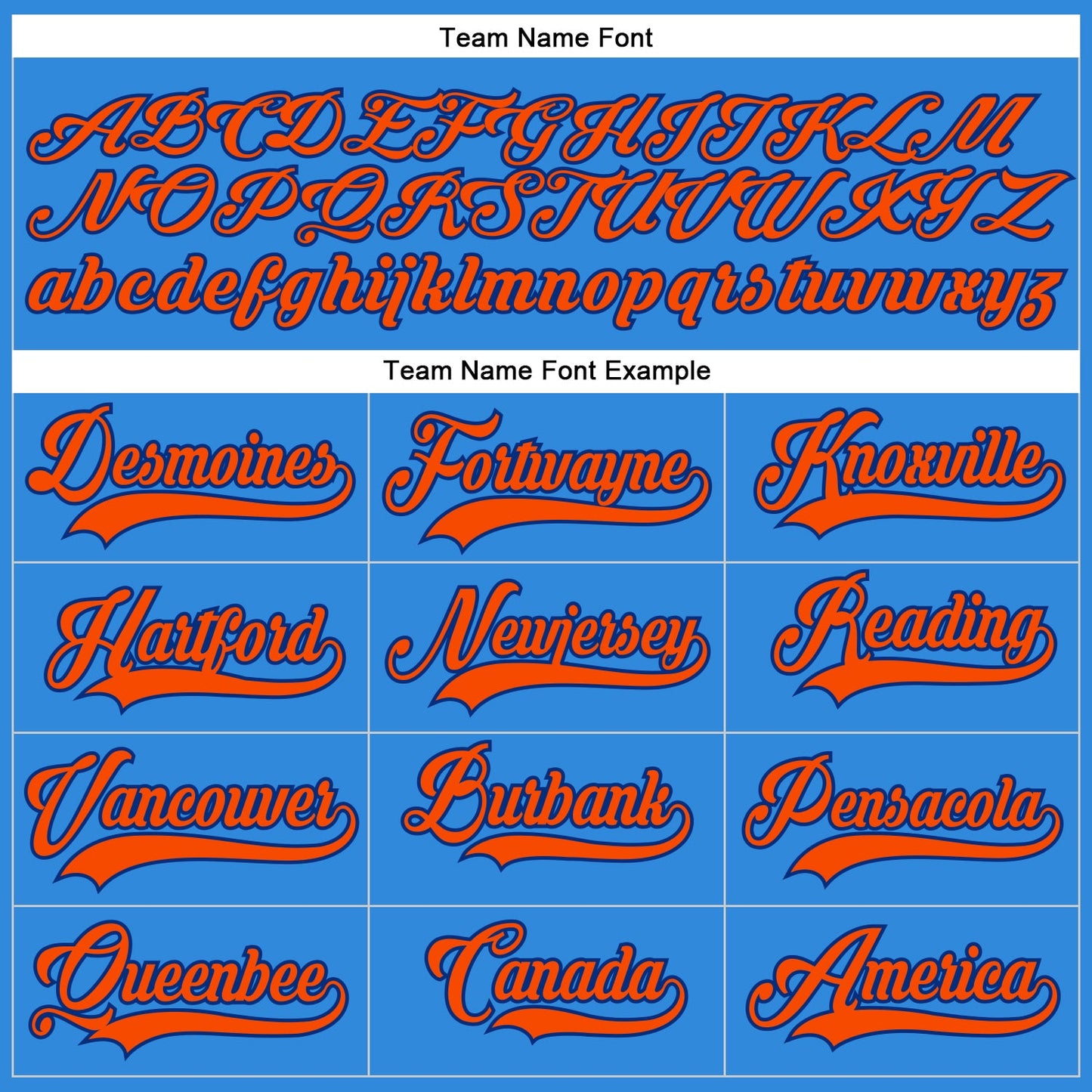 Custom Powder Blue Orange-Royal Hockey Lace Neck Jersey - Sky-Custom