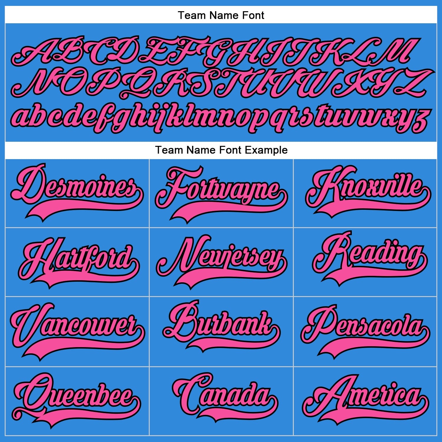Custom Powder Blue Pink-Black Hockey Lace Neck Jersey - Sky-Custom