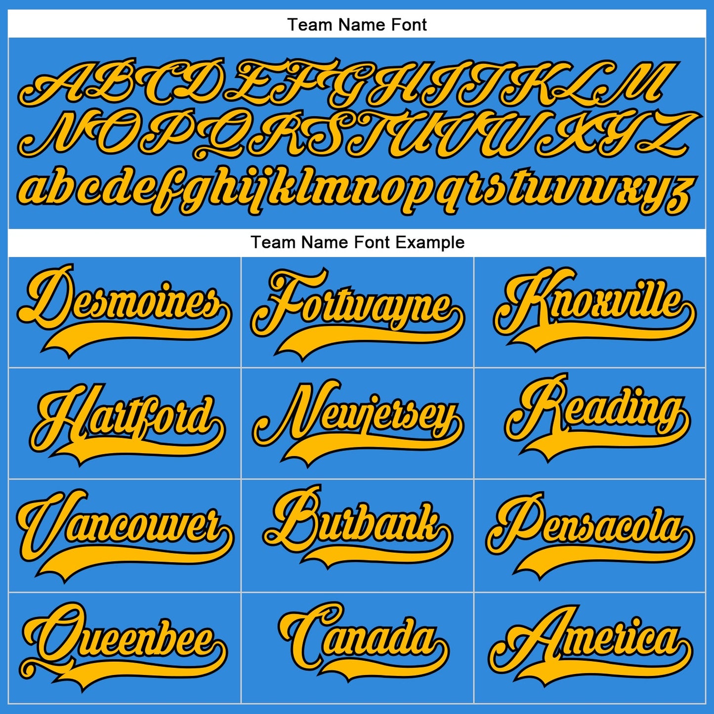 Custom Powder Blue Gold-Black Hockey Lace Neck Jersey - Sky-Custom
