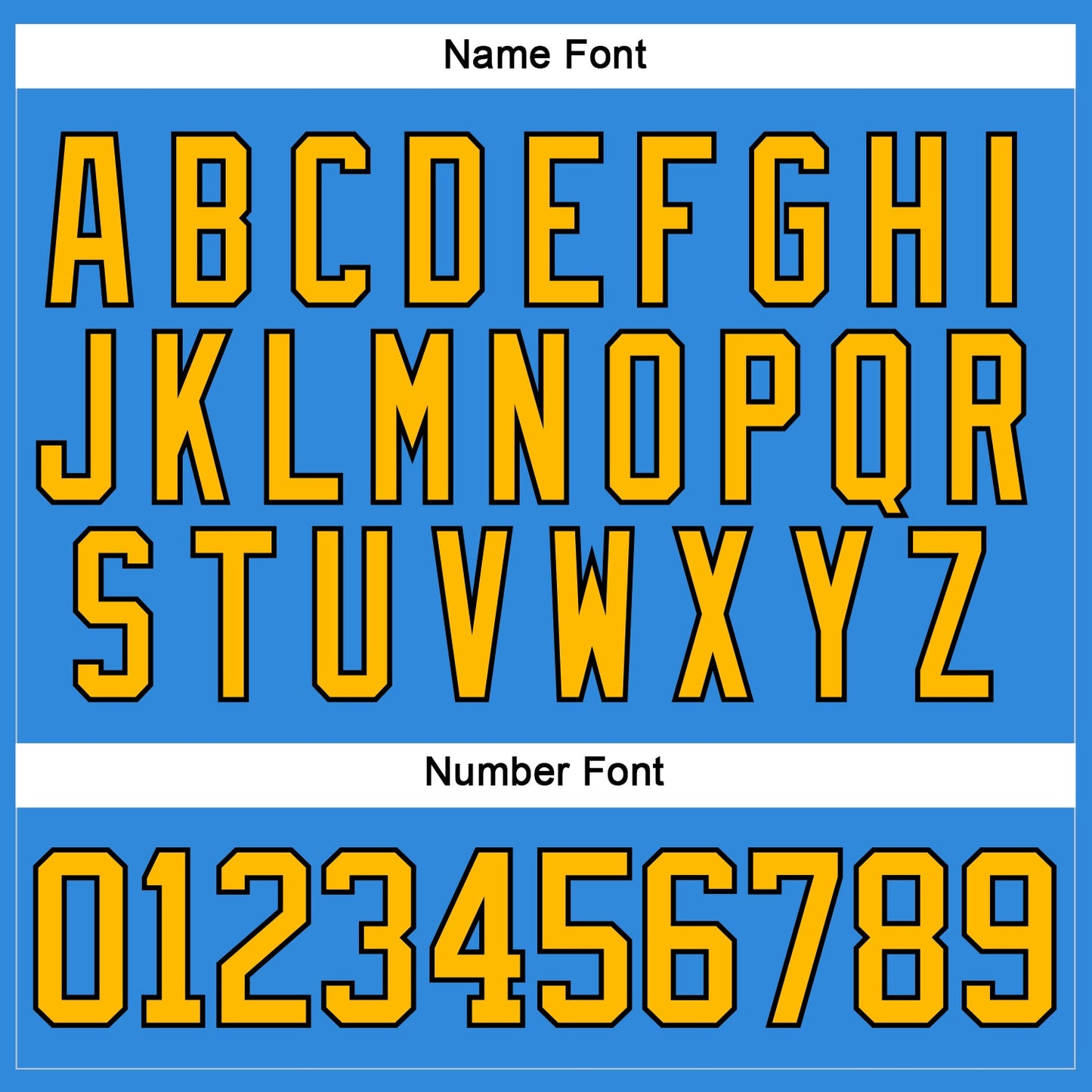 Custom Powder Blue Gold-Black Hockey Lace Neck Jersey - Sky-Custom