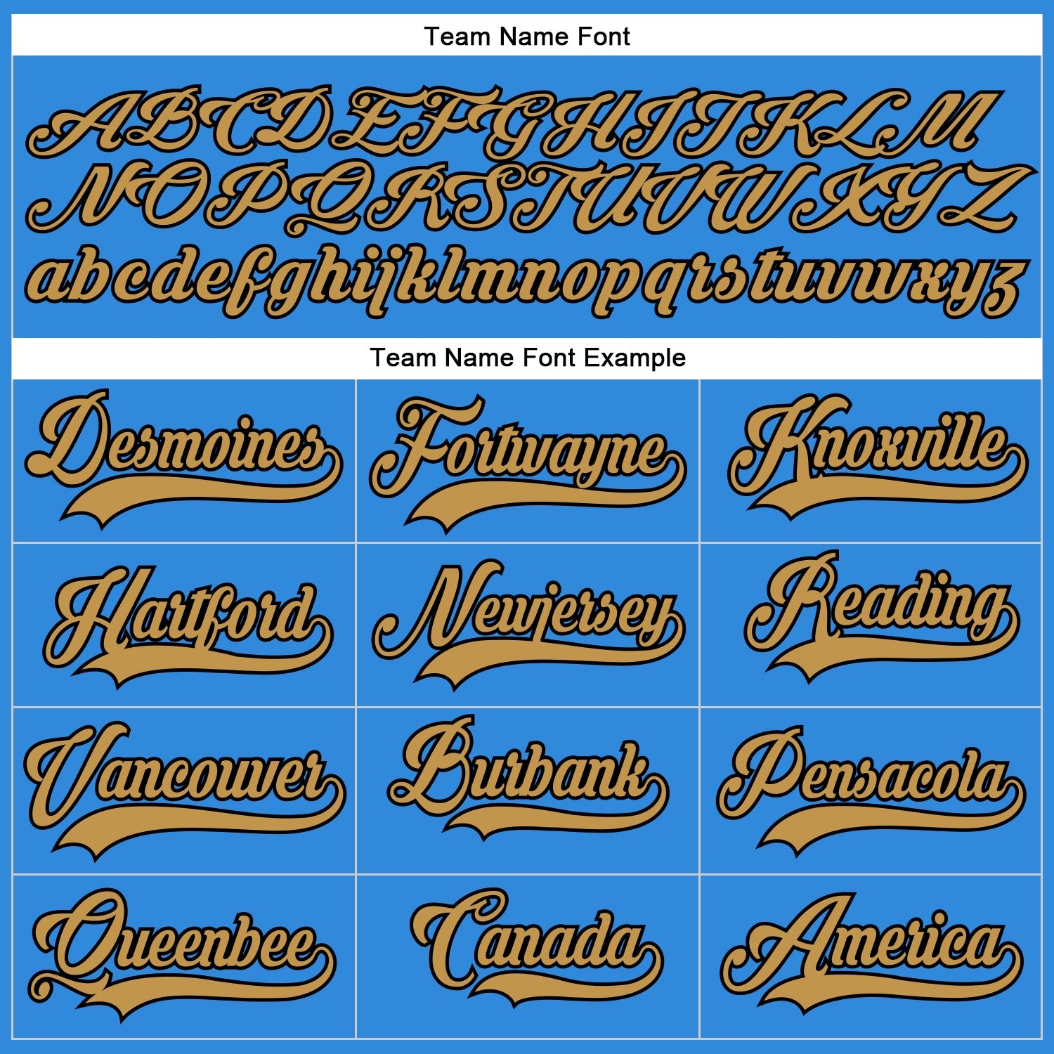 Custom Powder Blue Old Gold-Black Hockey Lace Neck Jersey - Sky-Custom