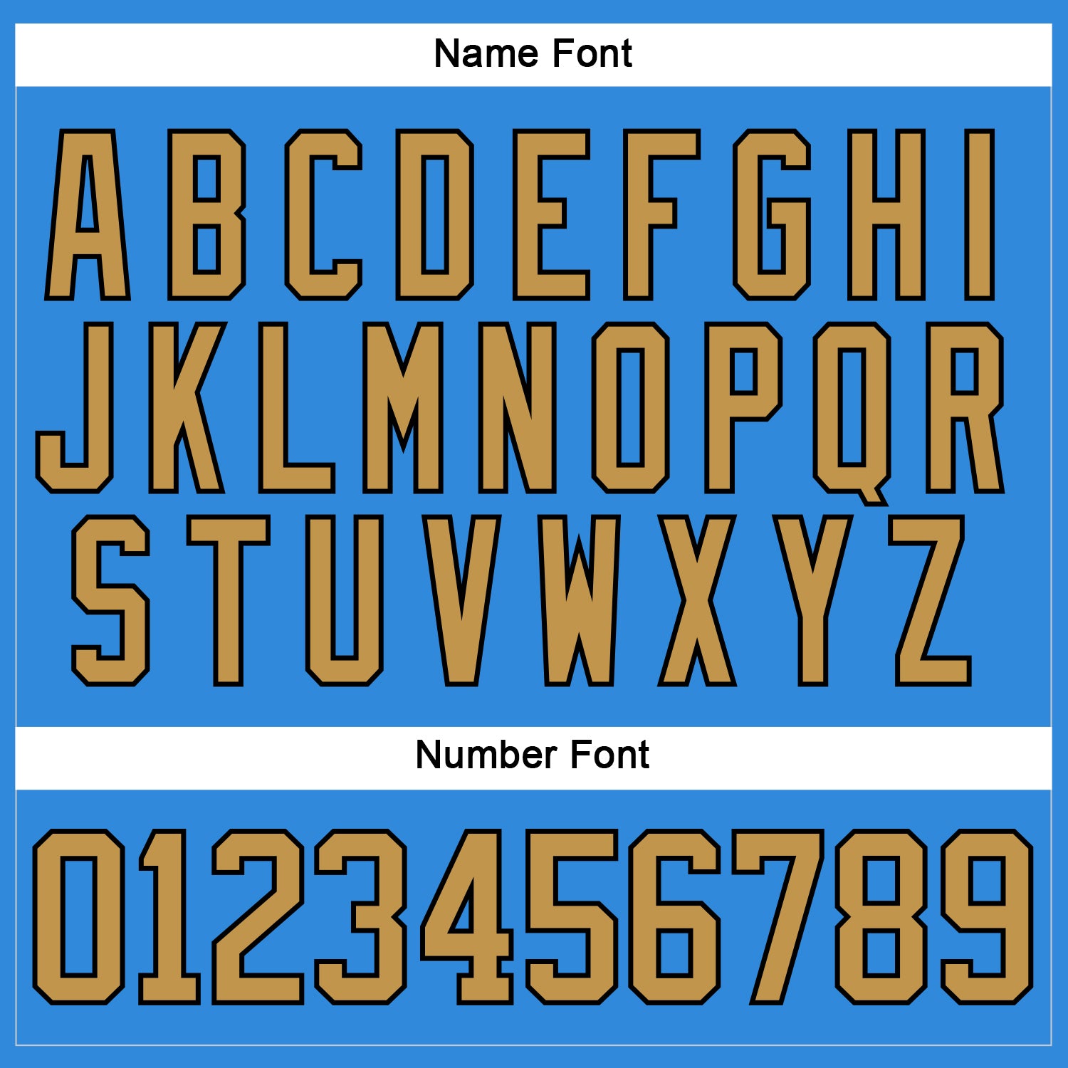 Custom Powder Blue Old Gold-Black Hockey Lace Neck Jersey - Sky-Custom