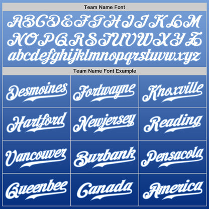 Custom Light Blue White-Royal Authentic Fade Fashion Baseball Jersey - Sky-Custom