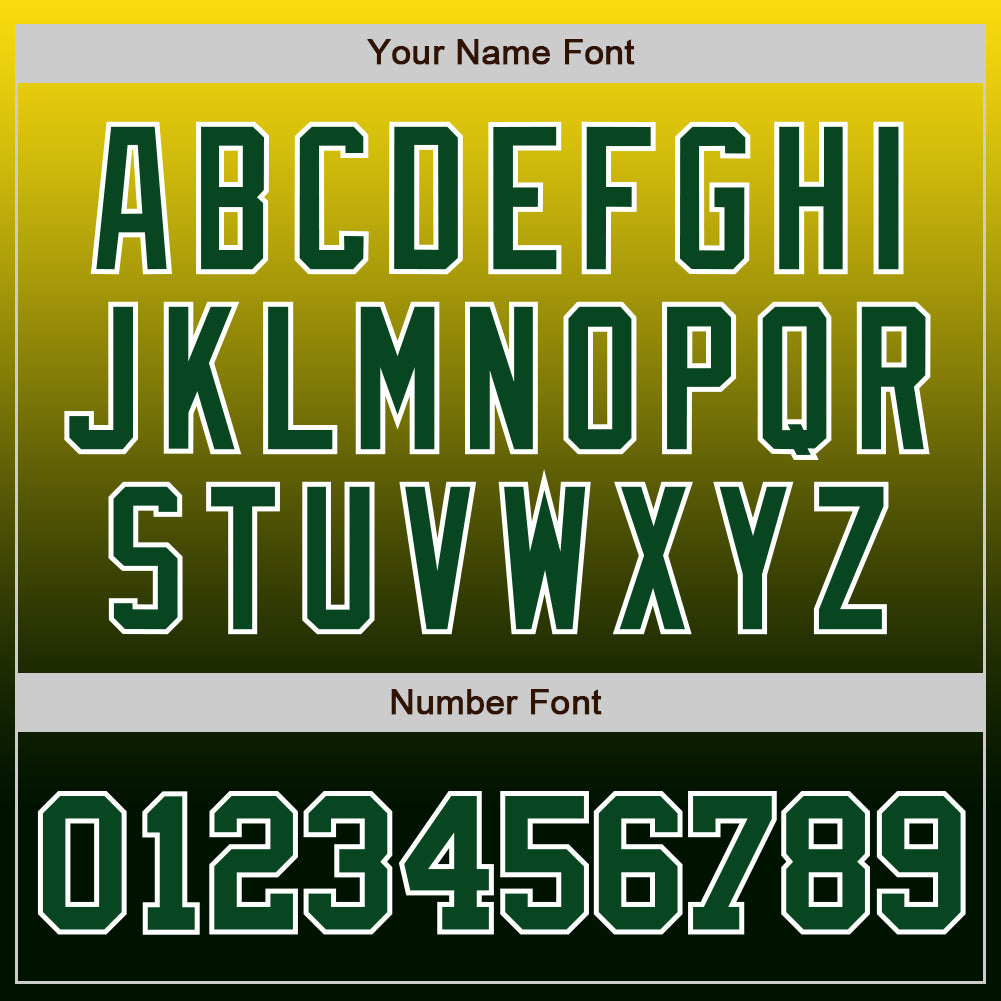 Custom Yellow Green-White Authentic Fade Fashion Baseball Jersey - Sky-Custom