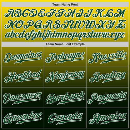 Custom Yellow Green-White Authentic Fade Fashion Baseball Jersey - Sky-Custom