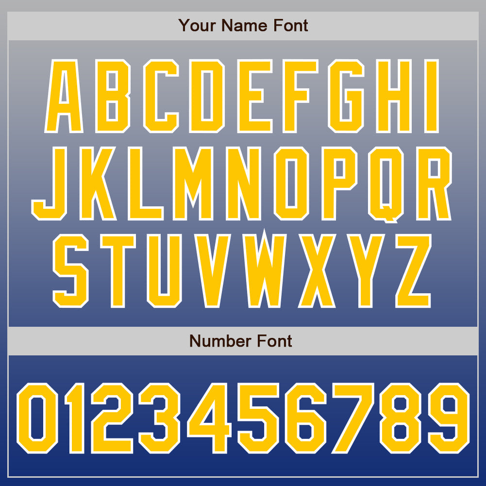 Custom Gray Gold-Royal Authentic Fade Fashion Baseball Jersey - Sky-Custom