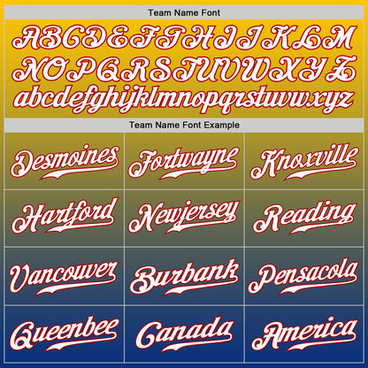 Custom Yellow Red-Royal Authentic Fade Fashion Baseball Jersey - Sky-Custom