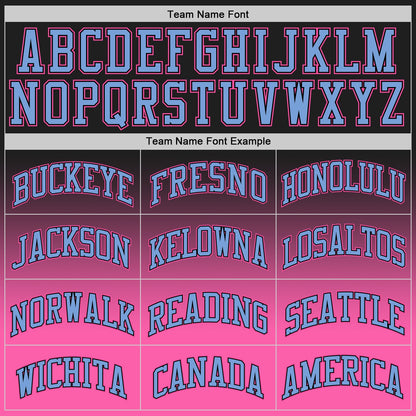 Custom Black Light Blue-Pink Authentic Fade Fashion Basketball Jersey - Sky-Custom