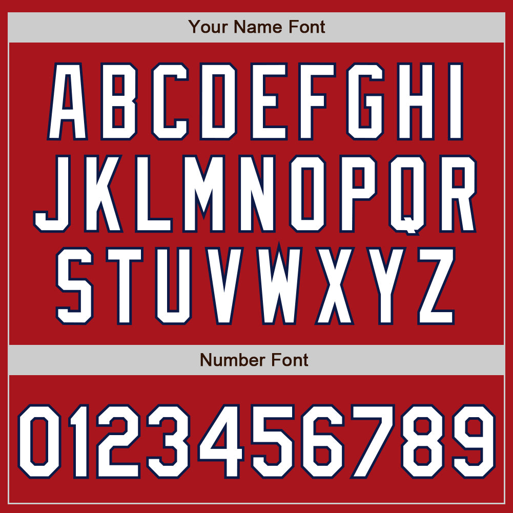 Custom Red White-Navy Authentic Fade Fashion Baseball Jersey - Sky-Custom