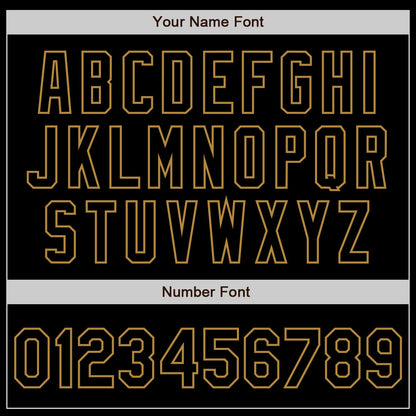 Custom Gray Black-Old Gold Authentic Gradient Fashion Baseball Jersey - Sky-Custom