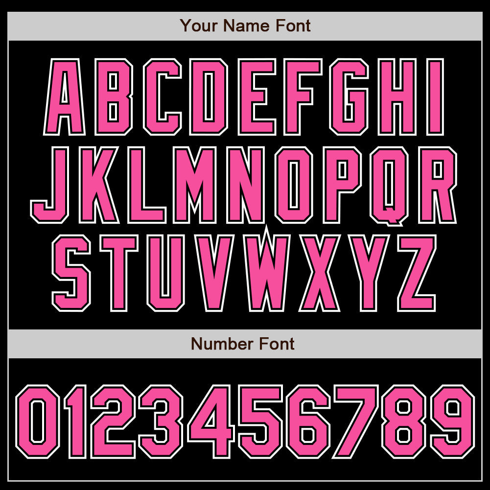 Custom Black Pink-White Authentic Gradient Fashion Baseball Jersey - Sky-Custom