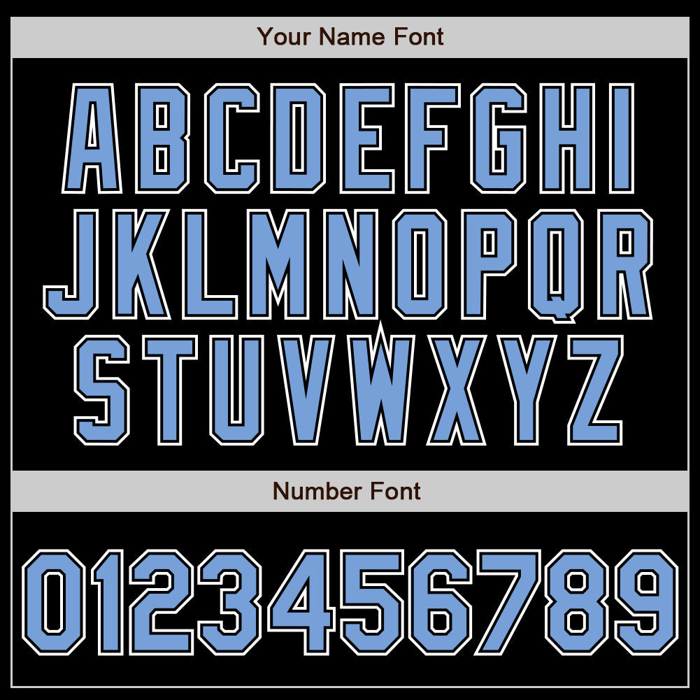 Custom Black Light Blue-White Authentic Gradient Fashion Baseball Jersey - Sky-Custom