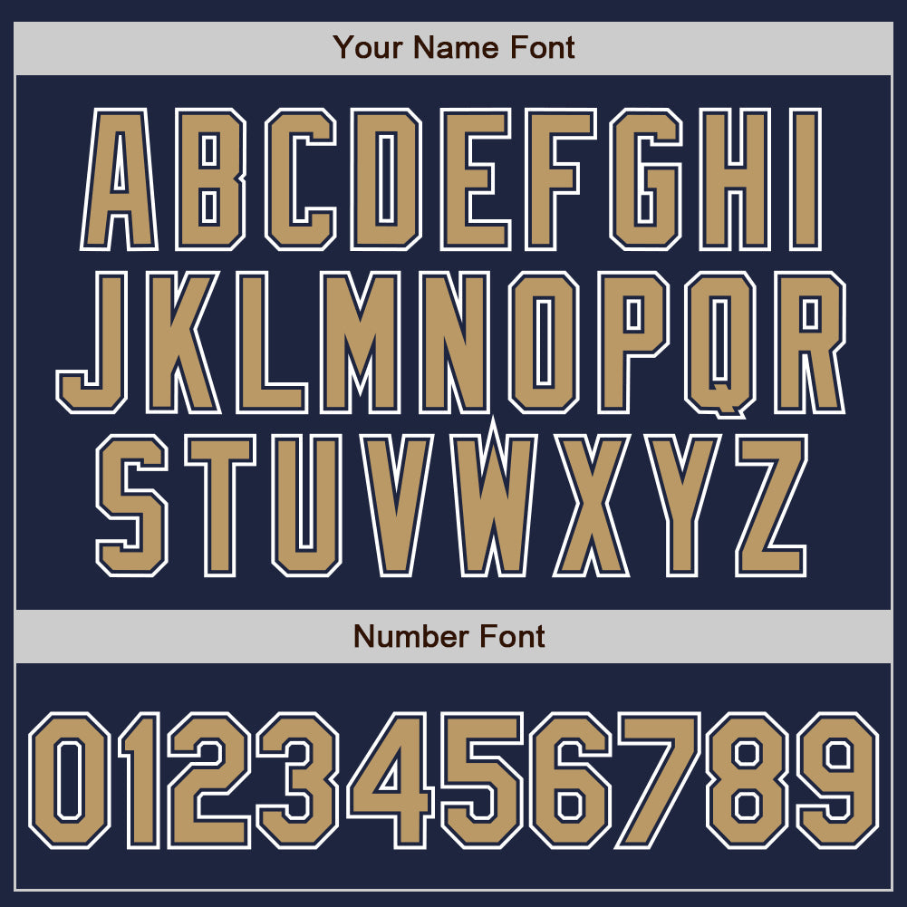 Custom Navy Old Gold-White Authentic Gradient Fashion Baseball Jersey - Sky-Custom