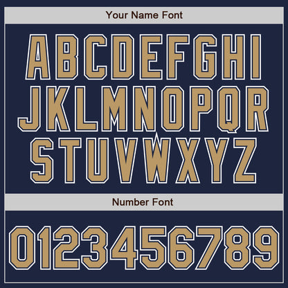 Custom Navy Old Gold-White Authentic Gradient Fashion Baseball Jersey - Sky-Custom