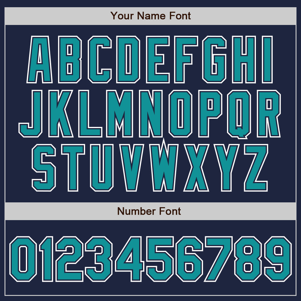 Custom Navy Teal-White Authentic Gradient Fashion Baseball Jersey - Sky-Custom