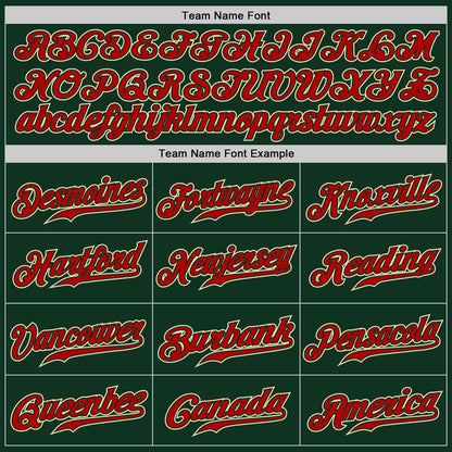 Custom Green Red-Cream Authentic Gradient Fashion Baseball Jersey - Sky-Custom