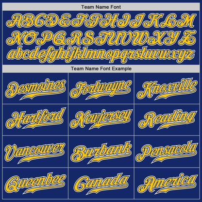 Custom Royal Yellow-White Authentic Gradient Fashion Baseball Jersey - Sky-Custom