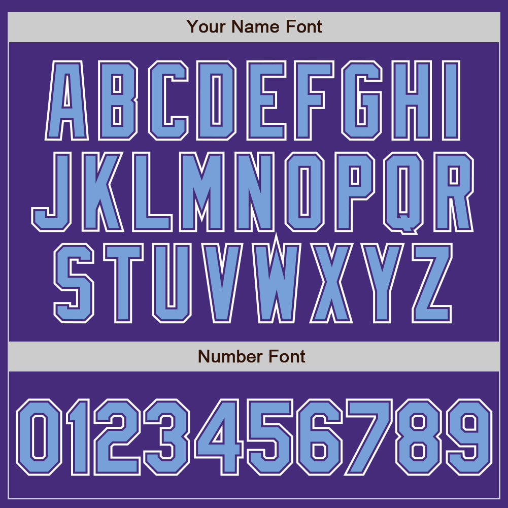 Custom Purple Light Blue-White Authentic Gradient Fashion Baseball Jersey - Sky-Custom