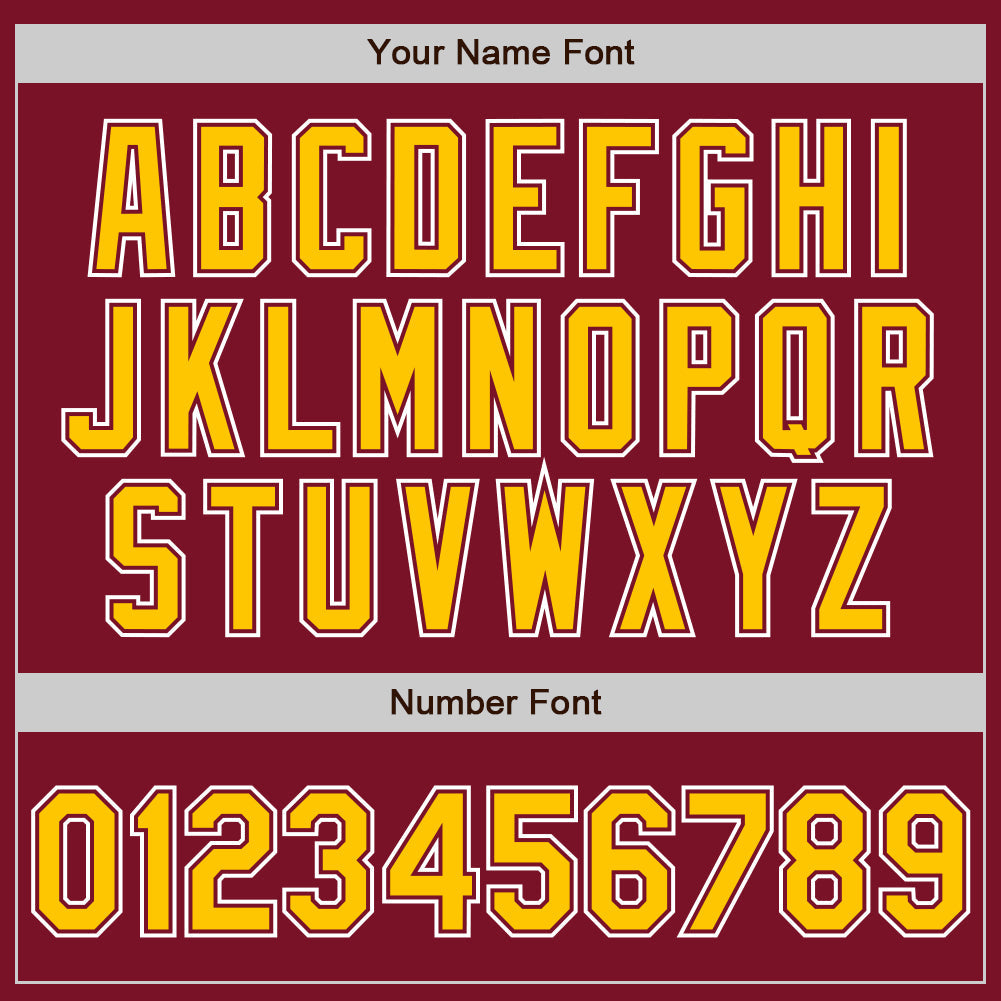 Custom Crimson Yellow-White Authentic Gradient Fashion Baseball Jersey - Sky-Custom