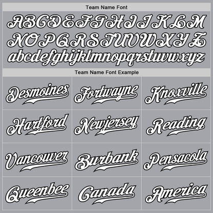 Custom Gray White Steel Gray-Black Authentic Fade Fashion Baseball Jersey - Sky-Custom