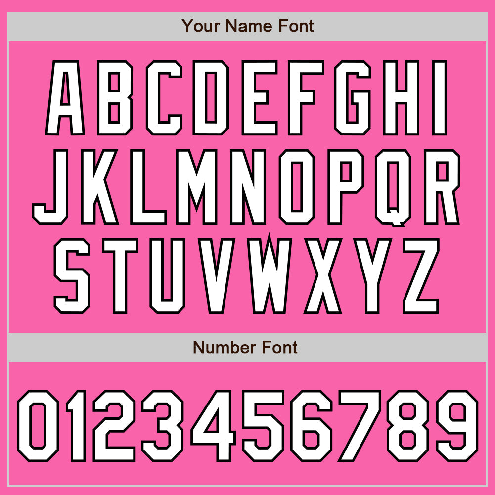 Custom Pink White-Black Authentic Fade Fashion Baseball Jersey - Sky-Custom